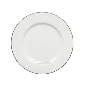 JENNA CLIFFORD - Premium Porcelain Dinner Plate With Black Band