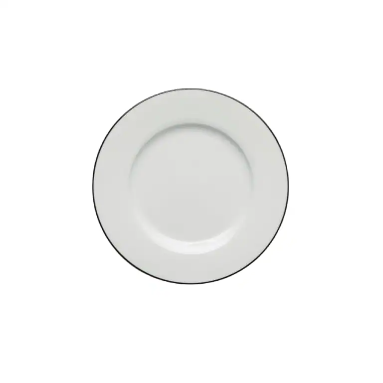 JENNA CLIFFORD - Premium Porcelain Side Plate With Black Band