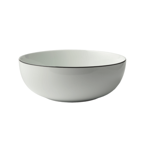 Premium Porcelain Salad Bowl With Black Band - Image 2