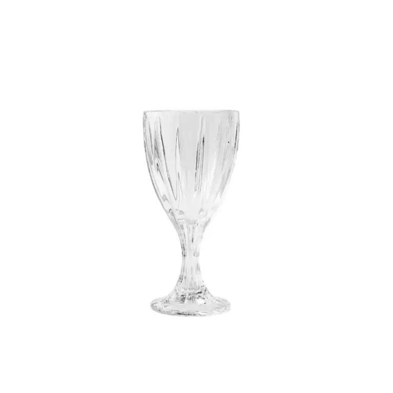 JENNA CLIFFORD - Hand Pressed Goblet Glass Set of 4 (Choose from 3 Colours)