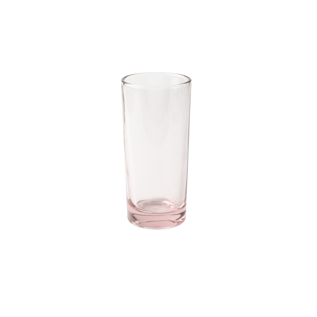 Jenna Clifford solid colour pink hi-ball glass
