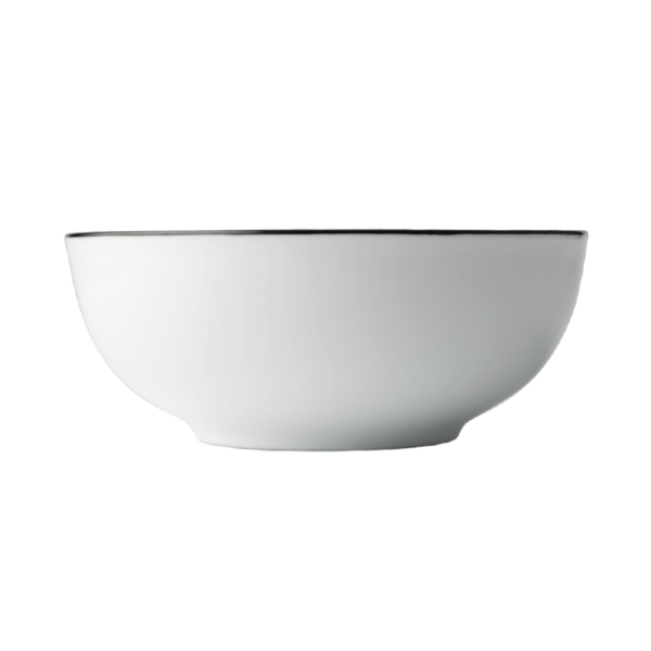 Premium Porcelain 16cm Cereal Bowl With Black Band - Image 3