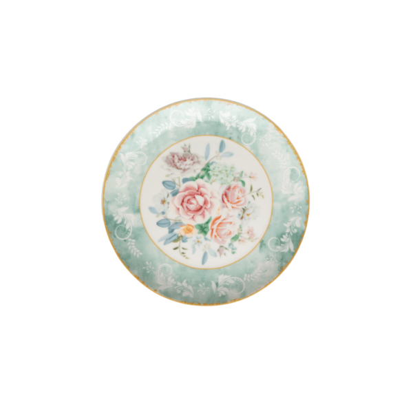 JENNA CLIFFORD - Green Floral Side Plate Set of 4