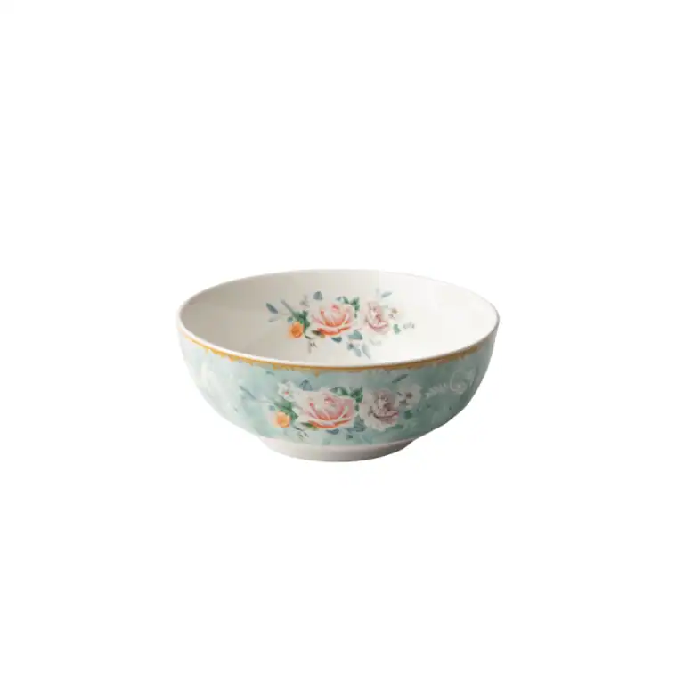 JENNA CLIFFORD - Green Floral Cereal Bowl Set of 4
