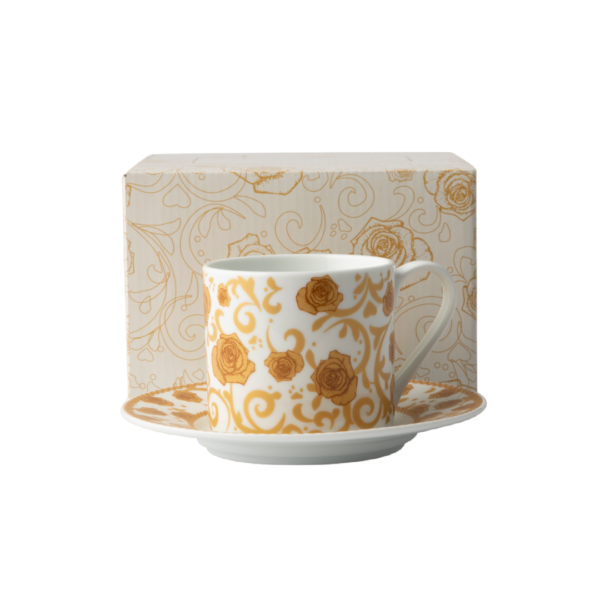 JENNA CLIFFORD - Milk & Honey Cappuccino Cup & Saucer Set of 2