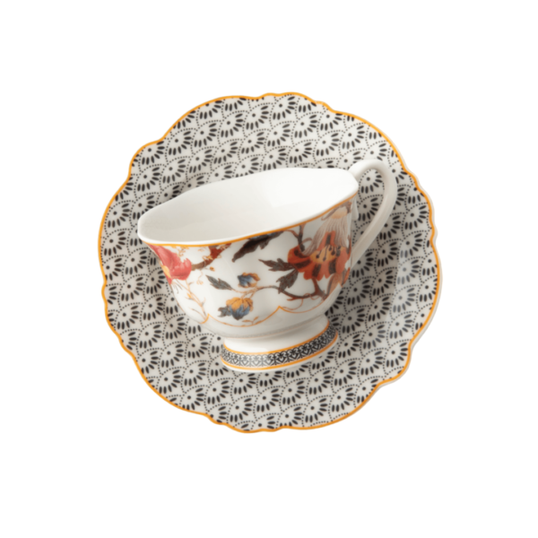 JENNA CLIFFORD - Midnight Bloom Cup & Saucer in Gift Box