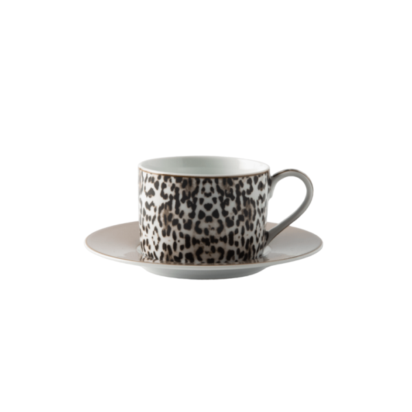 JENNA CLIFFORD - Leopard Cup & Saucer in Gift Box