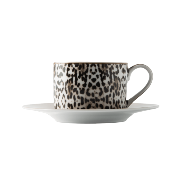 JENNA CLIFFORD - Leopard Cup & Saucer in Gift Box