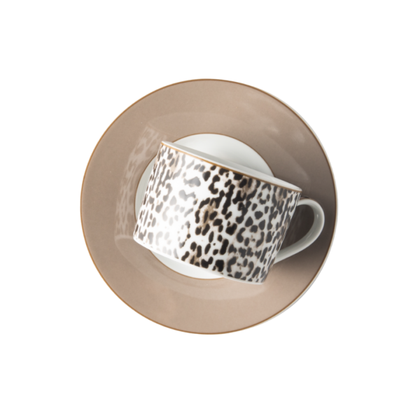 JENNA CLIFFORD - Leopard Cup & Saucer in Gift Box