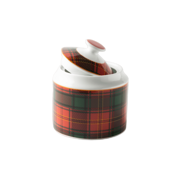 JENNA CLIFFORD - Red Tartan Sugar Pot