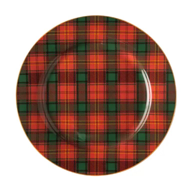JENNA CLIFFORD - Red Tartan Charger 30.5cm