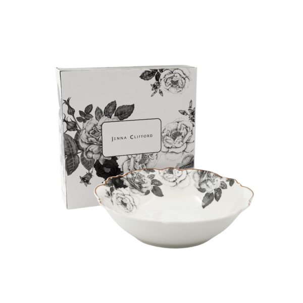 JENNA CLIFFORD - Black Rose Cereal Bowl Set of 4