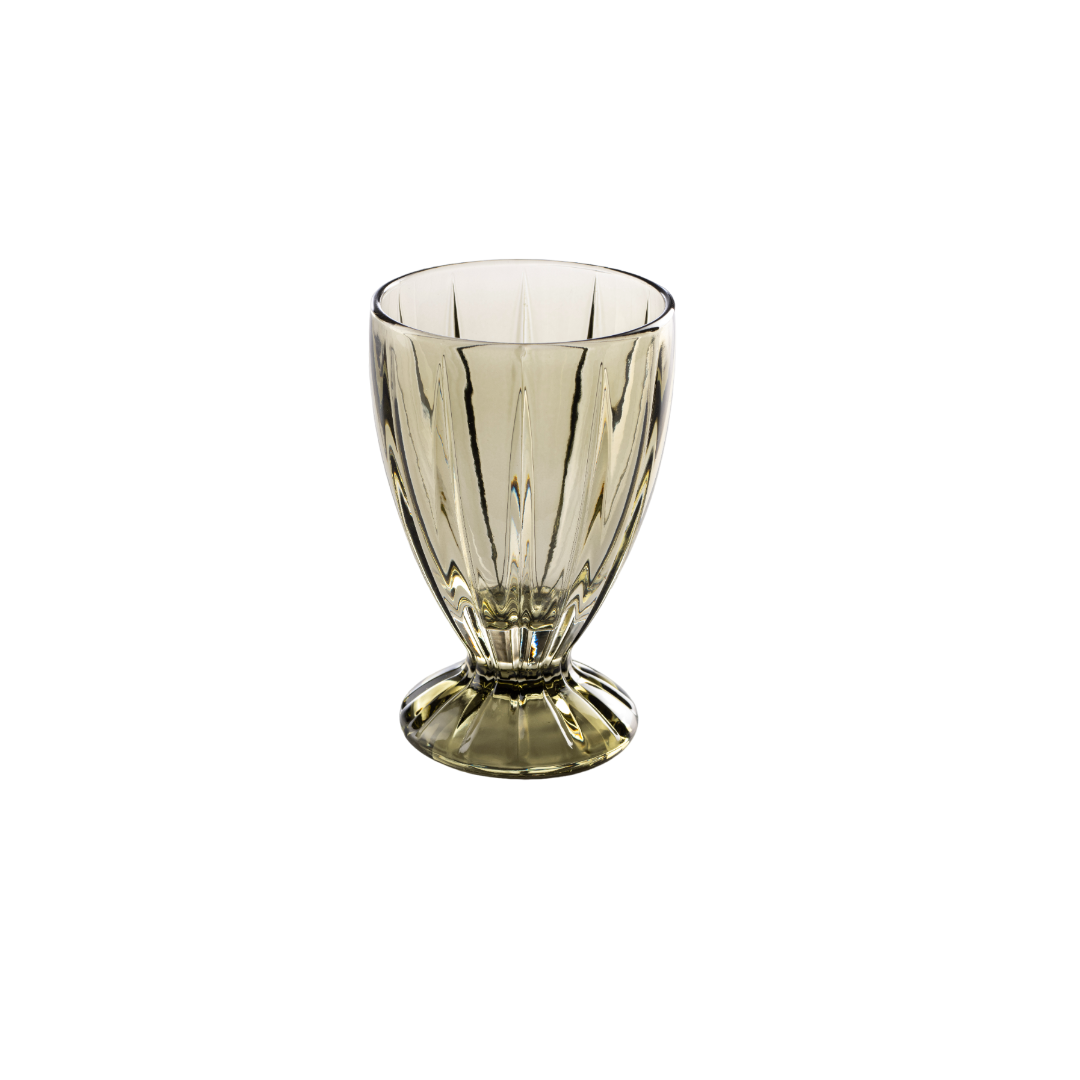 Jenna Clifford green water goblets, set of four