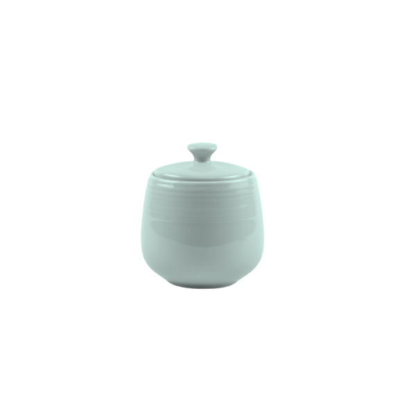 JENNA CLIFFORD - Embossed Lines Sugar Pot (choose from 2 colours)