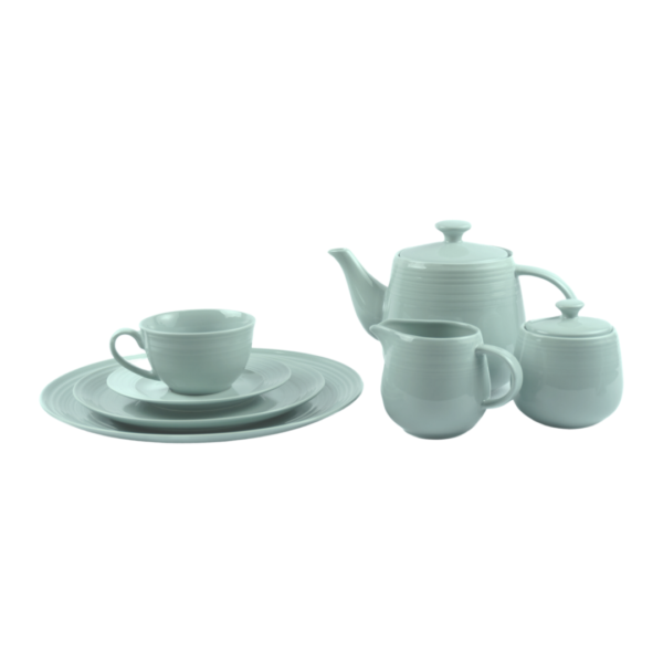 JENNA CLIFFORD - Embossed Lines Sugar Pot (choose from 2 colours)