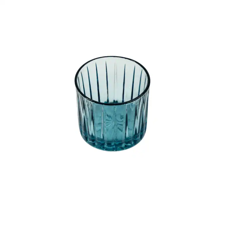 JENNA CLIFFORD - Hand Pressed Tumbler Glass Set of 4 (Choose from 3 Colours)