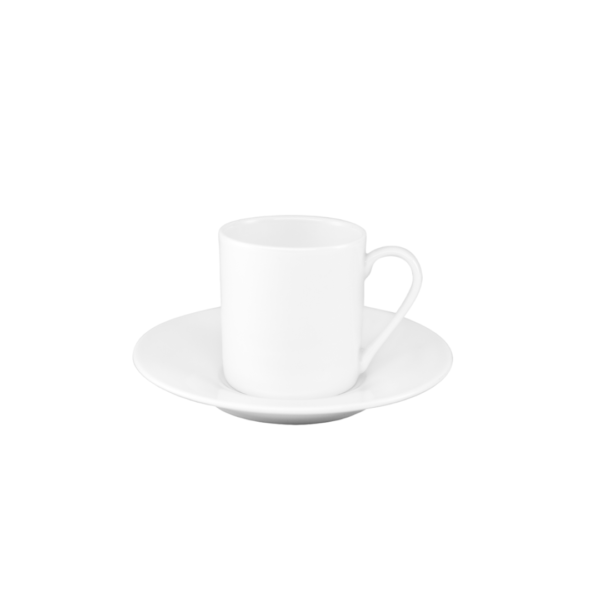 JAN - White Espresso Cup & Saucer