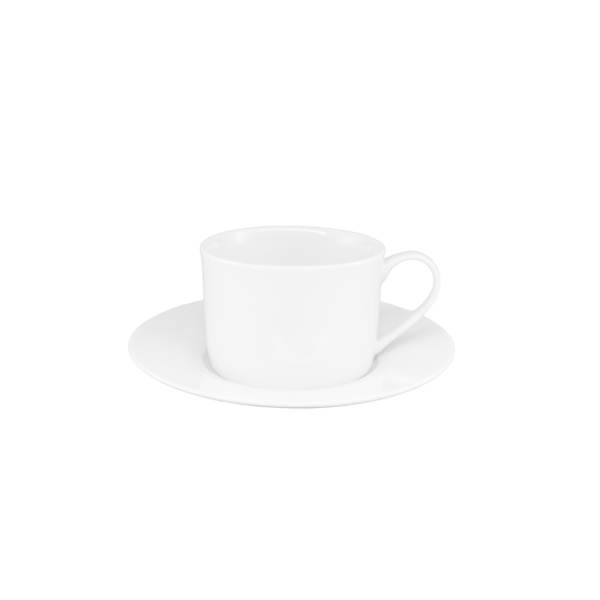 JAN - White Cup & Saucer