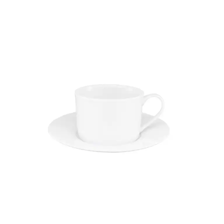 JAN - White Cup & Saucer