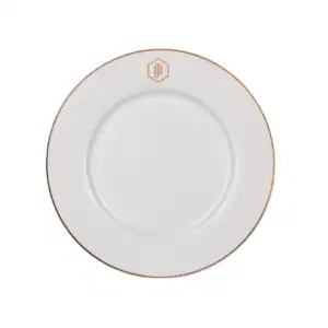JAN - Gold Rimmed Dinner Plate