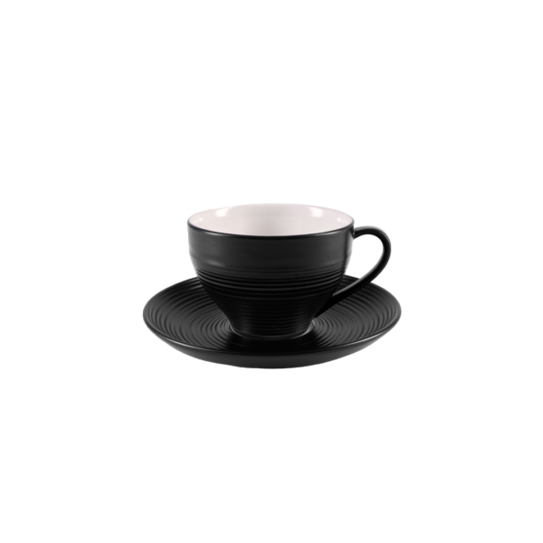 JAN - BlancNoir Cup & Saucer