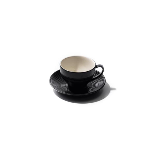 JAN - BlancNoir Cup & Saucer