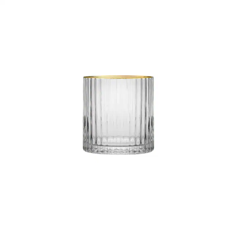 JAN - Opulent Tumbler with Gold Rim (Set of 4)