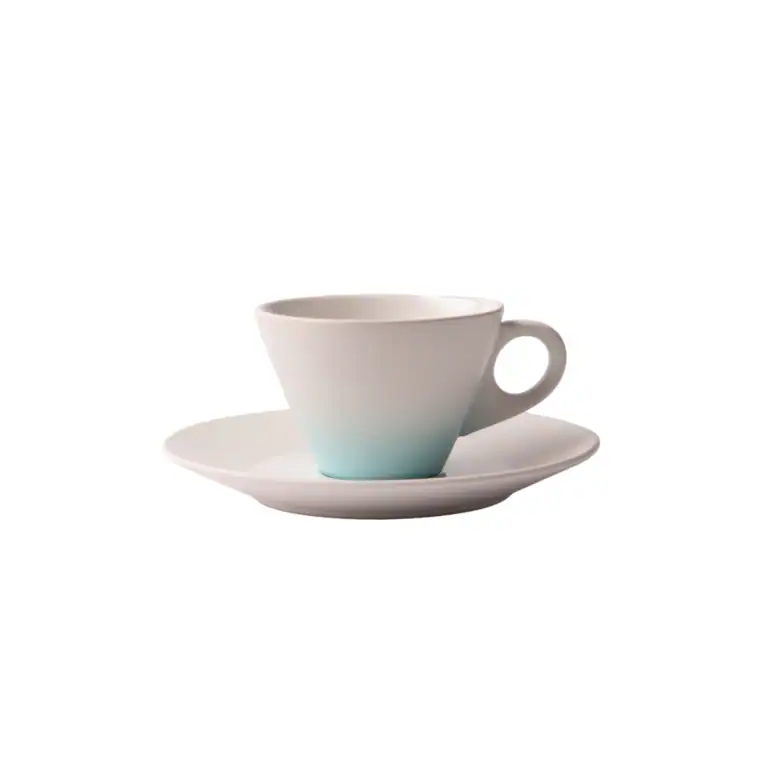 DESIGNERS GUILD - Aqua & Lime Cup & Saucer