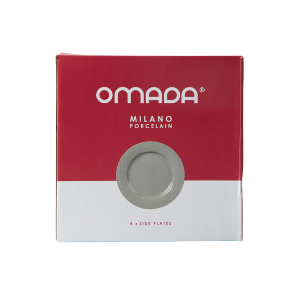 OMADA - Maxim Light Grey Side Plate Set of 4 in Gift Box