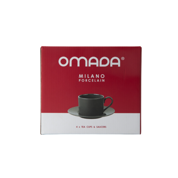 OMADA - Maxim Cup & Saucer 4pce in gift box (Choose from 3 Colours)