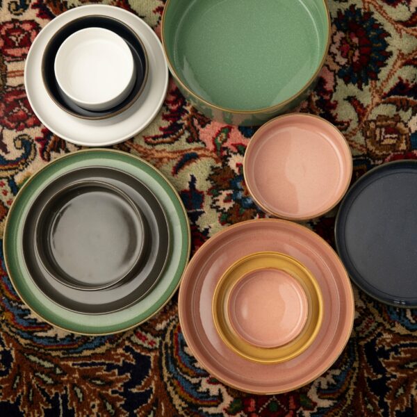 OMADA - Flat Stackable Dinner Plate (Choose from 6 colours)