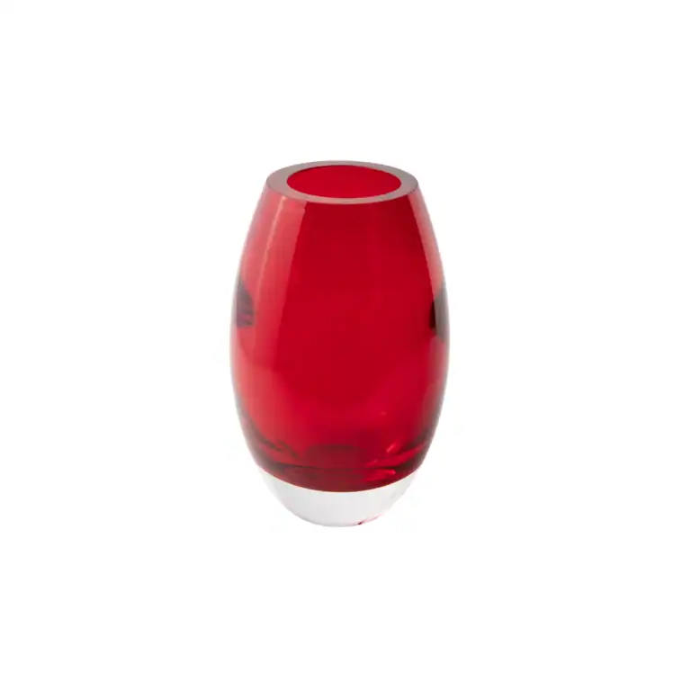 KROSNO - Red Vase Small 24cm