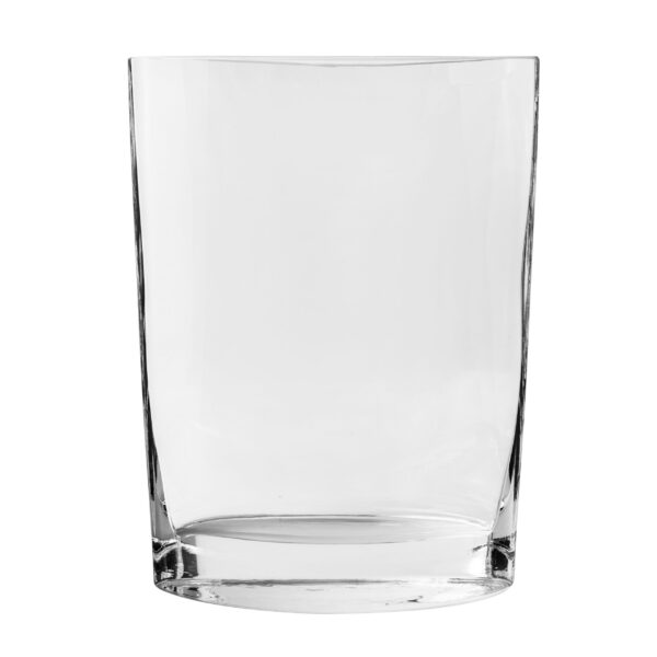 KROSNO - Clear Vase Large Oval 28cm