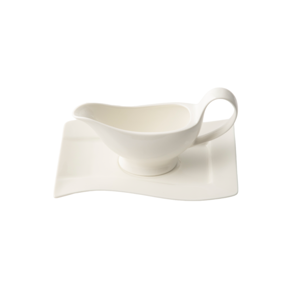 GALATEO - Square Gravy Boat With Saucer