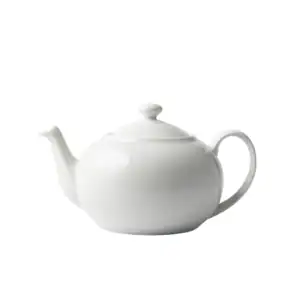 GALATEO - Super White Coupe Teapot