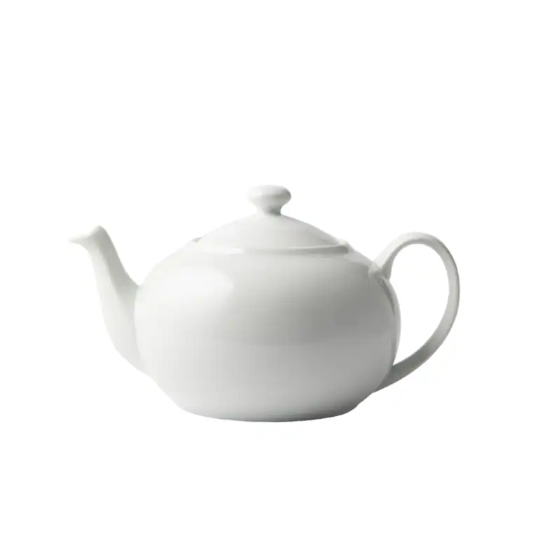 GALATEO - Super White Coupe Teapot