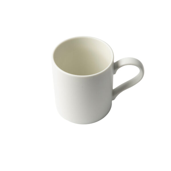 GALATEO - Semi-Matt & Glossy Porcelain White Mug