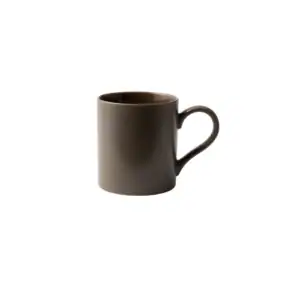 GALATEO - Semi-Matt & Glossy Porcelain Brown Mug