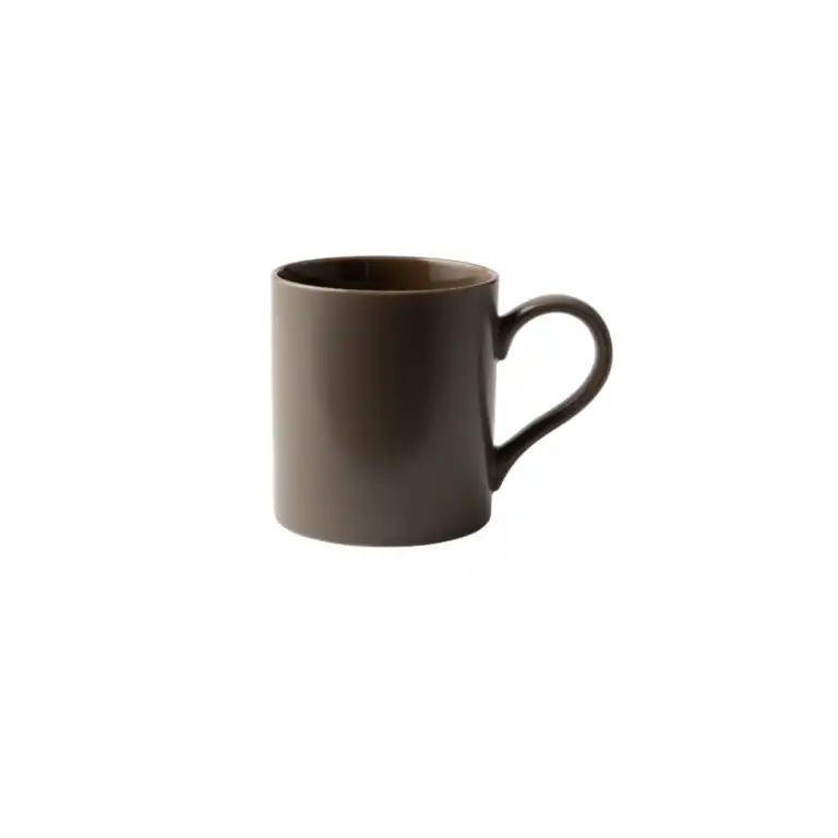 GALATEO - Semi-Matt & Glossy Porcelain Brown Mug