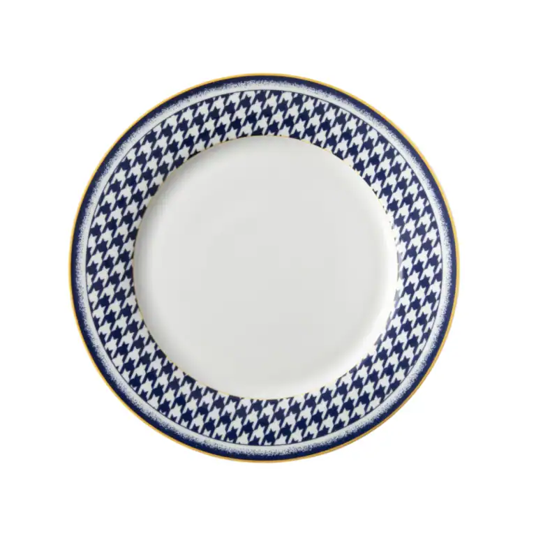 GALATEO - Blue Check Dinner Plate