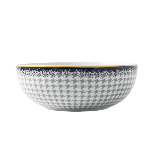 GALATEO - Blue Check Salad Bowl