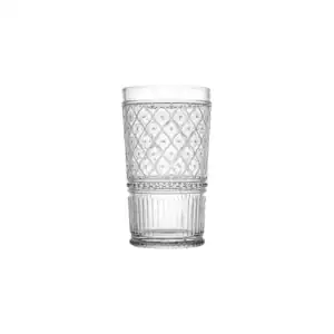 GALATEO - Deco Hand-Pressed Hi Ball Glass Set of 4