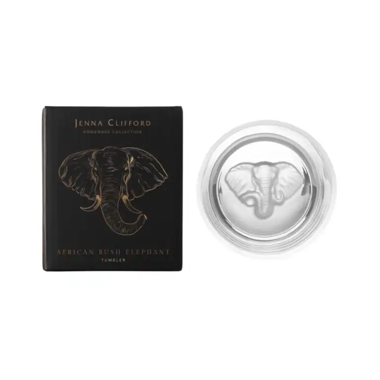 JENNA CLIFFORD - Frosted Elephant Whisky Glass