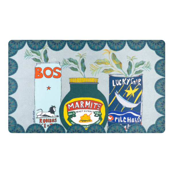 OLIVIA - Kitchen Mat Quirky Marmite Bos Green