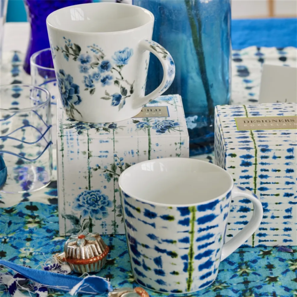 DESIGNERS GUILD - Kyoto Flower Indigo Mug