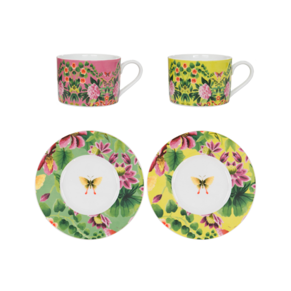 DESIGNERS GUILD - Ikebana Cup & Saucer Set of 2