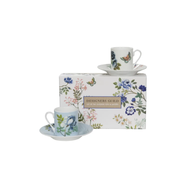 DESIGNERS GUILD - Porcelain de Chine Espresso Cup & Saucer Set of 2