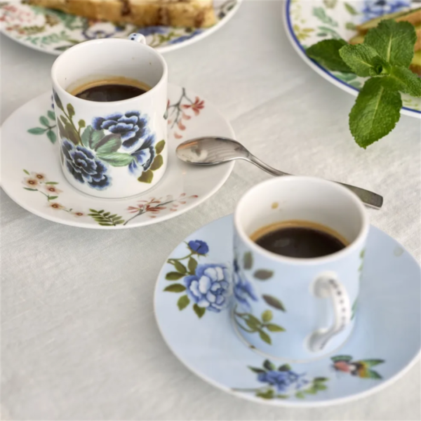 DESIGNERS GUILD - Porcelain de Chine Espresso Cup & Saucer Set of 2