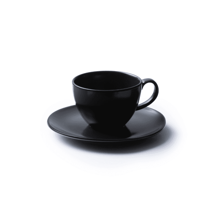 JAN - Noir et Noir Cup & Saucer