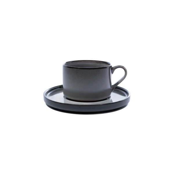 OMADA - Stonehues Grey Cup & Saucer